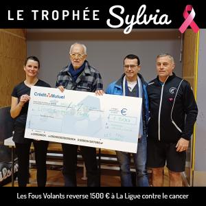 Les Fous Volants reverse 1500 € à La Ligue contre le cancer